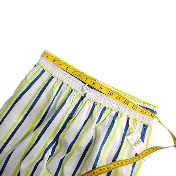 Anthropologie Boxy Bermuda Shorts Striped Tie Waist Cotton Beachy Size Small NWT - Picture 7 of 10